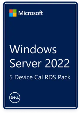 Windows Server CAL RDS 2022- Microsoft Windows Server CAL RDS 2022 5 Device ROK Dell