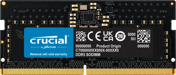 Crucial DDR5 4800 MHz SO-DIMM- 8gb