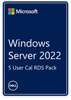 Microsoft Windows Server CAL RDS 2022 5 User ROK Dell