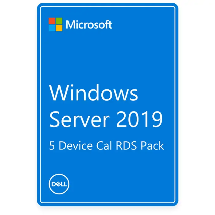 Windows Server CAL RDS 2019- Microsoft Windows Server CAL RDS 2019 5 Device ROK Dell